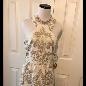 Stunning White and Gold Dress